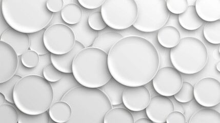 Trendy abstract geometric pattern featuring seamless gray circles and a white mosaic, perfect for modern design lovers.