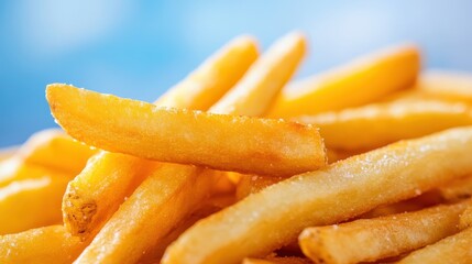 Sizzling golden french fries served with a burst of flavor and delight