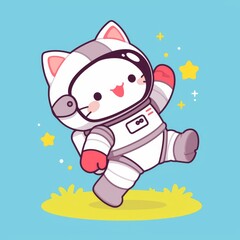 Cute Cat Astronaut in Space (35)