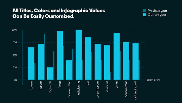 Clean Infographics Slide | Animated Data, Charts and Diagrams for Presentations