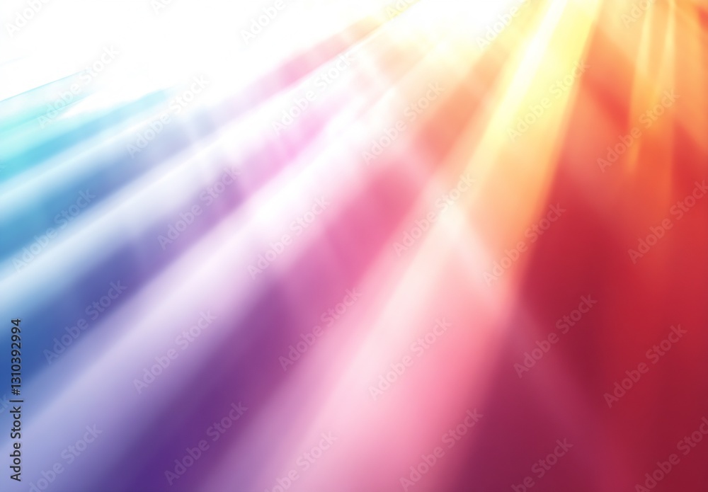 Leinwandbilder Radiant spectrum of colors shining through an abstract background filled with vibrant light : Generative AI