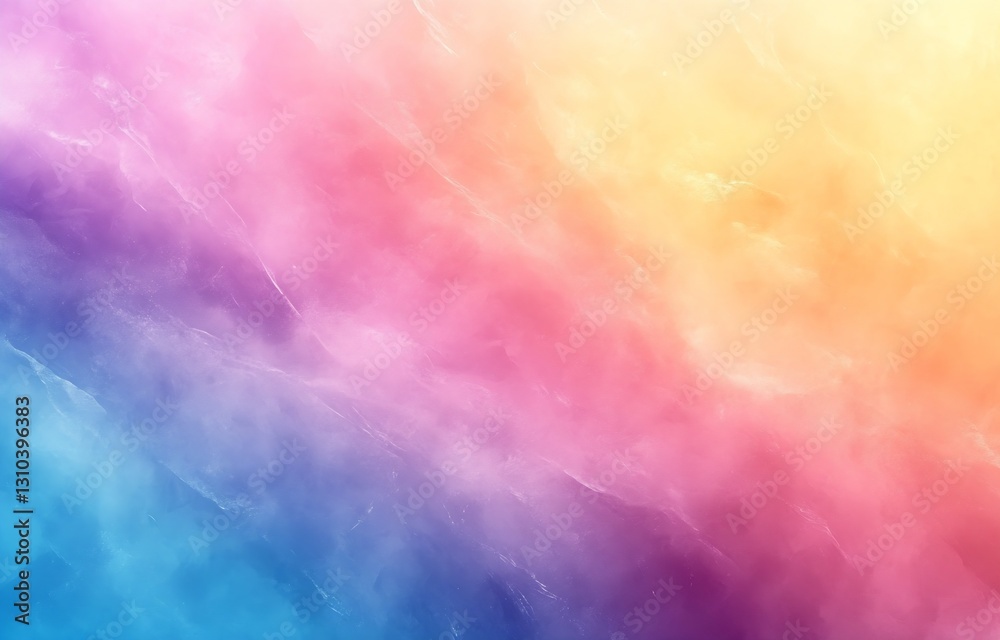 Fototapete soft gradient background with warm pastel colors blending from orange to blue for relaxing vibes : g