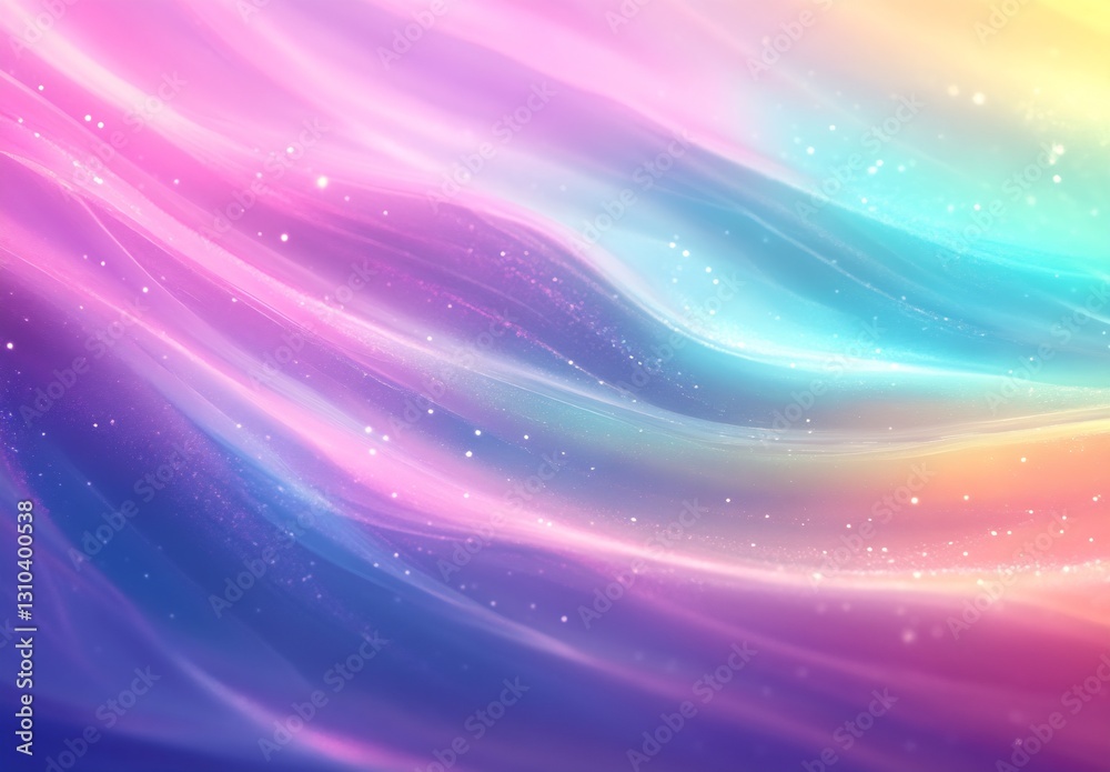 Poster subtle flowing waves in soft pastel colors creating a tranquil and captivating abstract background d