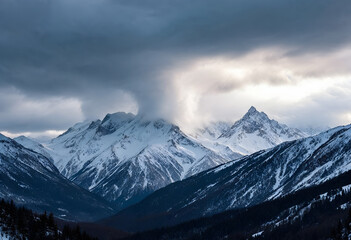 Obraz premium mountains in the snow