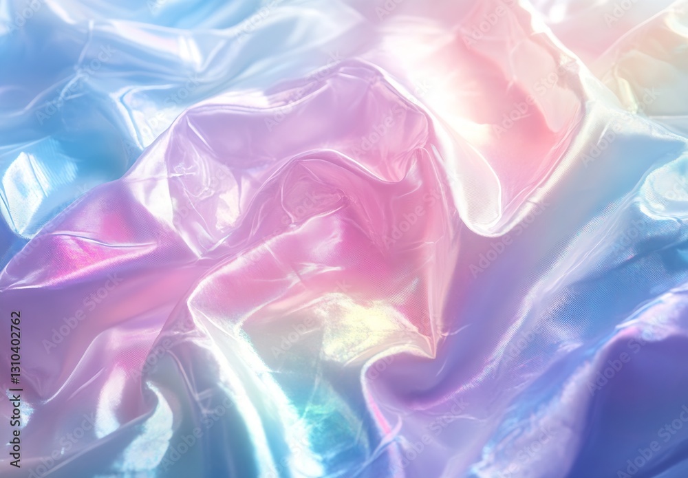 Poster elegant pastel draped fabric background featuring soft textures and mesmerizing flowing patterns : g