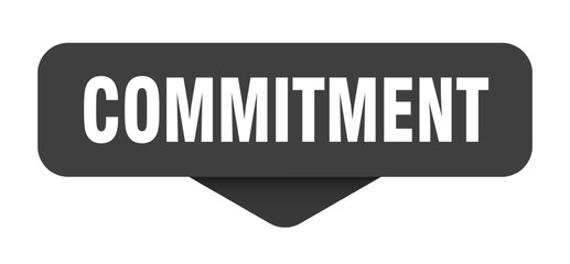commitment sticker. commitment sign on transparent background