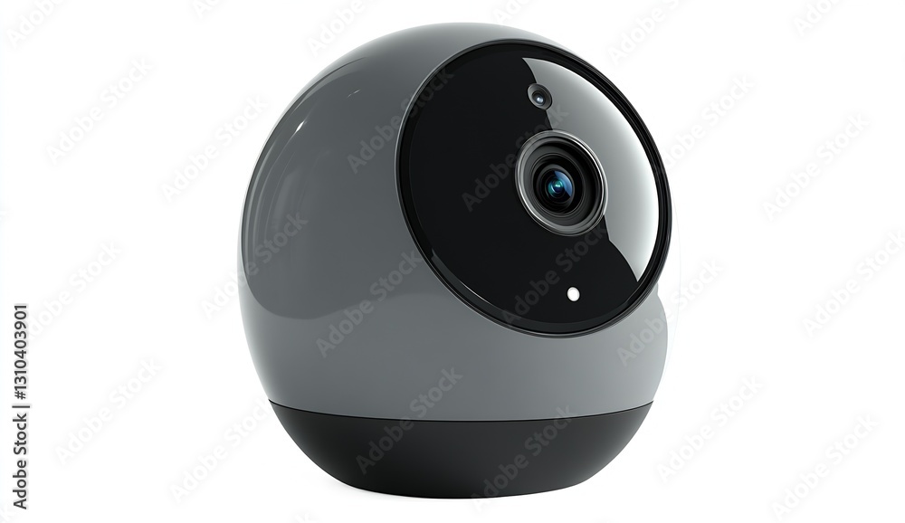 Aufkleber Sleek Modern Security Camera Design Suitable for Home Surveillance and Monitoring : Generative AI