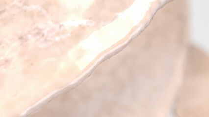 The White Marble Splash on White Background for Abstract Background concept 3d Rendering.