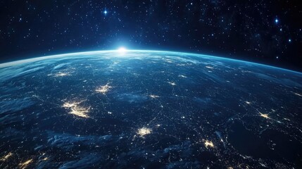 Obraz premium Earthrise, Celestial Panorama of Our Planet