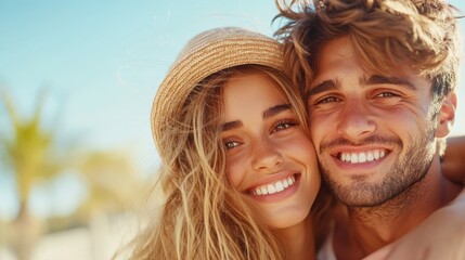 Couple enjoying a joyful stroll through an ancient city