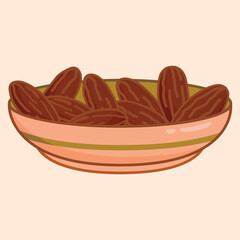 a bowl full of dates