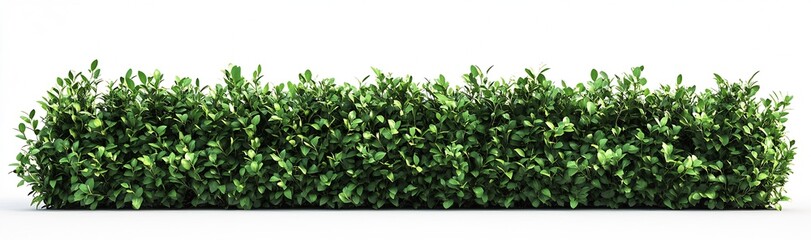 Lush Green Hedge Perfect for Garden Landscapes and Outdoor Spaces : Generative AI