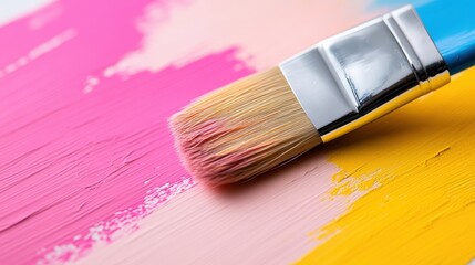 Young artist explores vivid colors while creating a new masterpiece