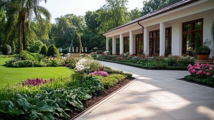 Naklejka premium Captivating weddings unfold in the serene beauty of Taurian Garden Greenhouse