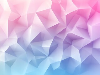 Obraz premium Colorful geometric background with soft pink blue and purple triangular facets for creative design projects : Generative AI