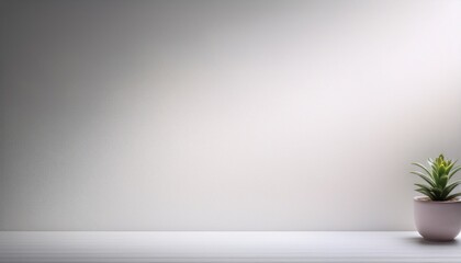 A plain white background with subtle gradient shades, demonstrating a minimalist design concept. Generated image