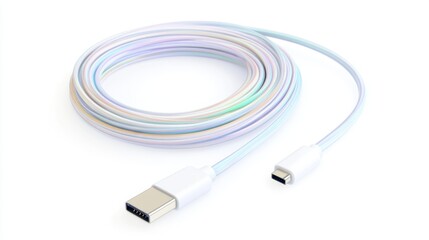 A retractable lightning cable with a compact design displayed on a seamless white background.