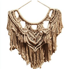 Beige Macrame Wall Hanging