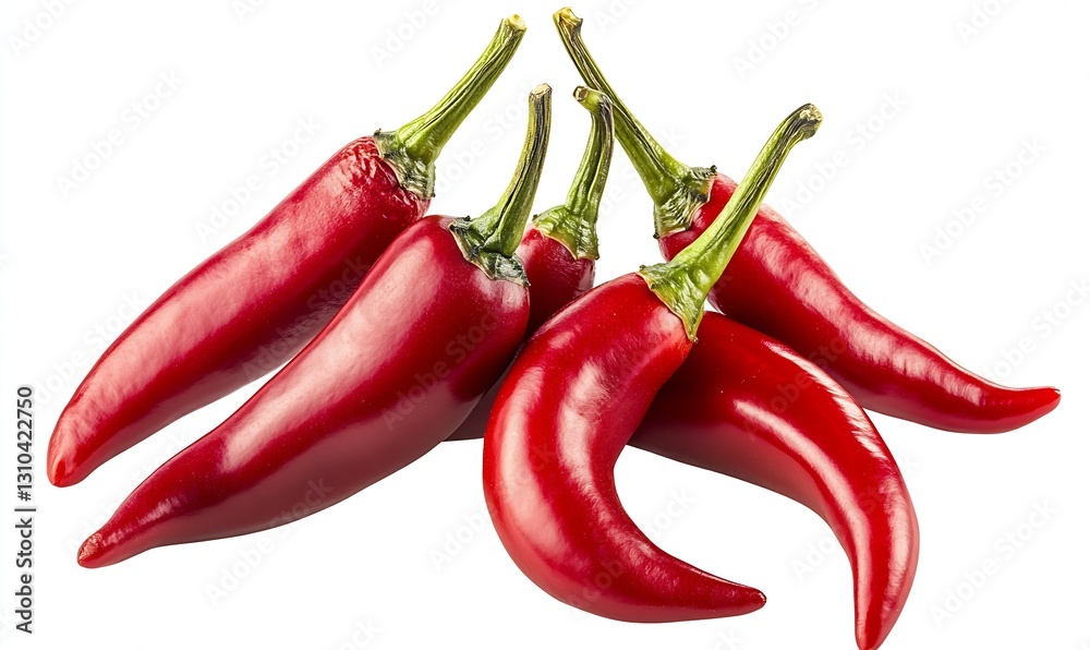 Poster multiple red chili peppers artfully arranged capturing their vibrant color and appealing look for cu