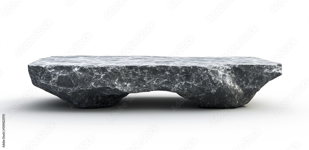 Poster Elegant and modern flat stone tabletop displaying unique textures and stunning design aesthetic : Generative AI