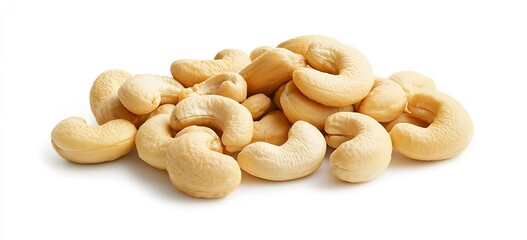 Fototapeta premium Raw Cashew Nuts Natural Healthy Snack Rich in Nutrients and Flavor : Generative AI