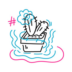 Vector Doodle Illustrations in various abstract shapes