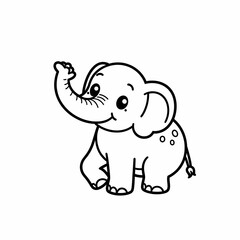 Obraz premium Baby Elephant Illustration