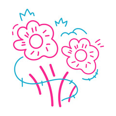 Vector Doodle Illustrations in various abstract shapes