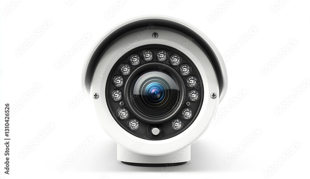 Leinwandbilder high definition black security camera with advanced features for surveillance needs : generative ai