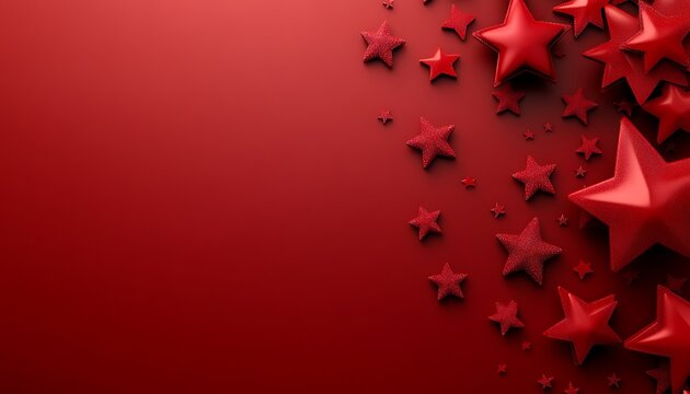 Red Stars Background