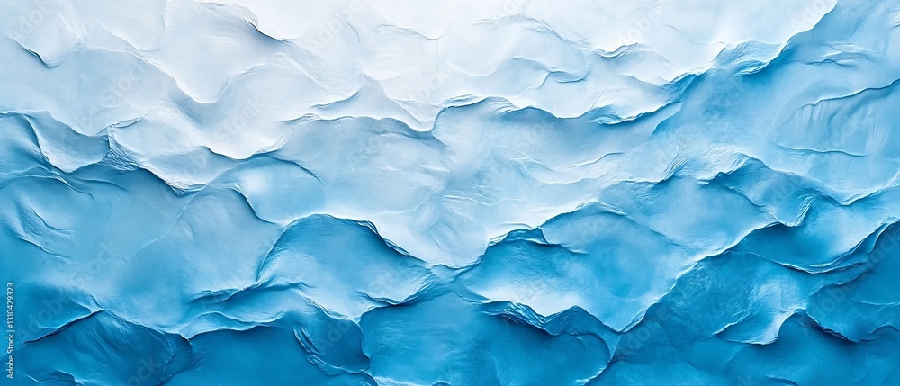 Poster beautifully textured abstract background featuring waves in varying shades of blue and white : gener