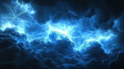 Obraz premium Powerful Lightning Storm Clouds