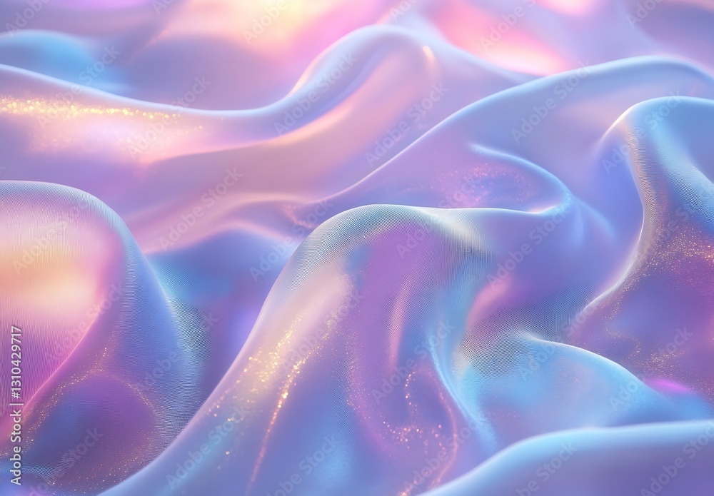 Aufkleber luxurious silky fabric in soft pastel colors featuring a smooth wavelike texture for highend design 