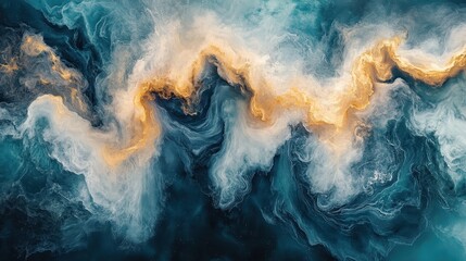 Obraz premium Abstract Painting of swirling colors