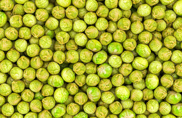 Cabbages background, wallpaper. 3D rendering