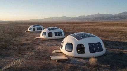 Desert Domes Solar-Powered Geodesic Retreats