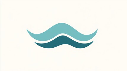 Fototapeta premium Abstract graphic waves, minimalist design, graphic logo, background, for design projects