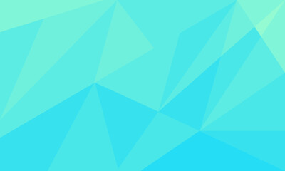 Obraz premium Teal Abstract Low Poly Background