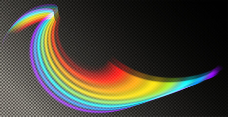 An Energetic and Vibrant Rainbow Wave Abstract Design Suitable for Various Creative Projects