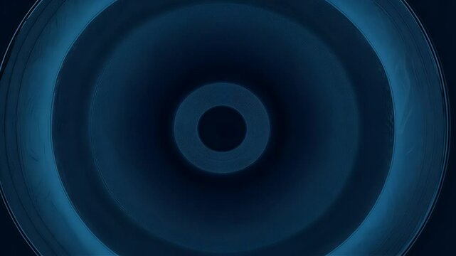 textured dark blue background layered circular grunge inspired stripes forming hypnotic geometric visual effect endless looping animation