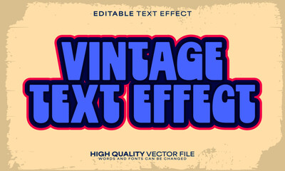 Obraz premium Retro classic text effect, editable text effect and vintage 3d font style bold shadow oldschool poster design