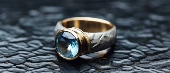 Wedding Rings. Elegant Wedding Bands Isolated on Table in Luxury Jewelry Store, Sparkling Wedding Accessories in High-End Jewelry Shop. Wedding or Engagement Concept with Copy Space.