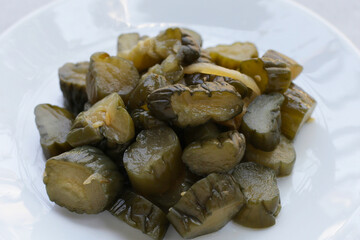 Japanese pickled cucumber,  Japanese food