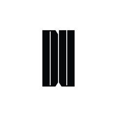 Obraz premium DV monogram logo design letter text name symbol monochrome logotype alphabet character simple logo
