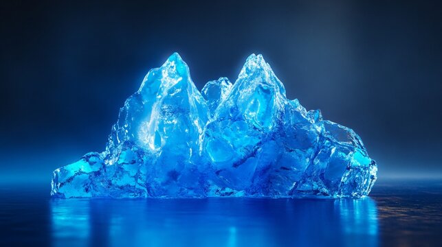 Professional Abstract Image of a Little Iceberg in Hoffel Lagoon