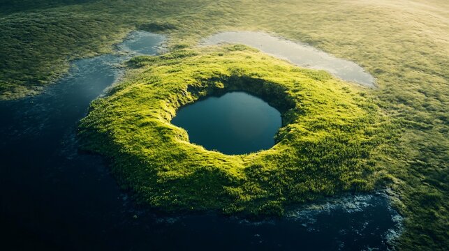 Professional Aerial Abstract Image of Hoffel Lagoon in Iceland for Graphic Design Projects