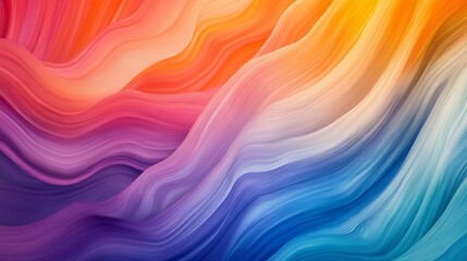 Fototapeta premium Abstract Colorful Wave Background Design Modern Digital Art Vibrant Gradient Texture Smooth Flowing Lines Elegant Swirls Artistic Illustration 
