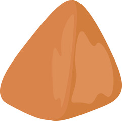 Stylized Orange Triangle Shape