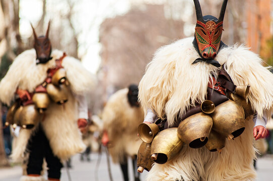 Typical carnival Boes e Merdules parade, Ottana, Sardinia, Italy