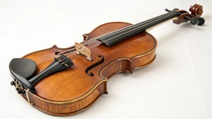 Fototapeta premium Violin on White Background